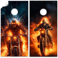 Skeletons from Hell - Cornhole Board Wrap - Set of 2