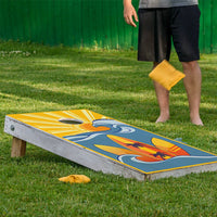 Surf The Wave - Cornhole Board Wrap - Set of 2