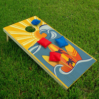 Surf The Wave - Cornhole Board Wrap - Set of 2