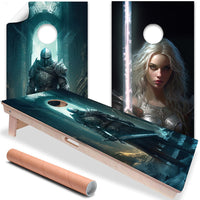 Dragon Warriors - Cornhole Board Wrap - Set of 2