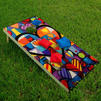 Heart to Heart - Cornhole Board Wrap - Set of 2