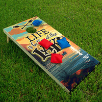 Life is Better at the Lake - Cornhole Board Wrap - Set of 2