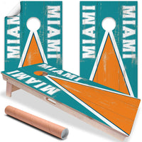 Miami Football - Cornhole Board Wrap - Set of 2