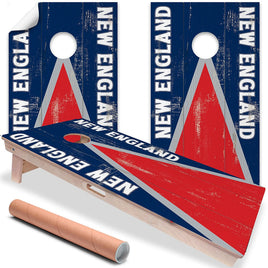 New England Football - Cornhole Board Wrap - Set of 2
