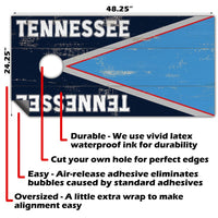Tennessee Football - Cornhole Board Wrap - Set of 2