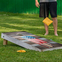 USA American Flag Popsicle - Cornhole Board Wrap - Set of 2