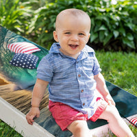 Morning and Sundown Tunnel Waves - Cornhole Board Wrap - Set of 2