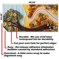 Country Roads - Cornhole Board Wrap - Set of 2