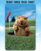 Gopher Golf - Metal Sign