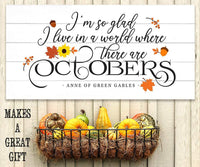 I'm So Glad, Octobers - Canvas