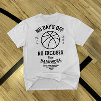 No Days Off - T-Shirt - White