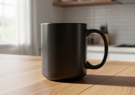 Custom 20 oz Black Photo Ceramic Mug