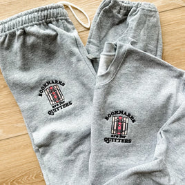 Embroidered Basic Joggers - Bookmarks Are For Quitters