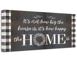 It's Not How Big The House Is - Canvas