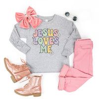 Girl Version - Jesus Loves Me - Child Long Sleeve Tee