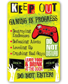 Keep Out Gamer - Metal Sign