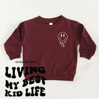 Living My Best Kid Life (w/ Melty Lightning Eyes) - Child Sweater