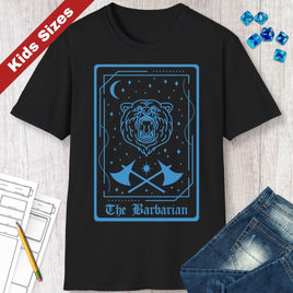 The Barbarian Tarot Card Kids T-Shirt