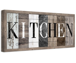 Kitchen in Multi Pattern - Canvas