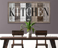 Kitchen in Multi Pattern - Canvas
