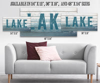 Lake Sign - Canvas