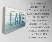 Lake Sign - Canvas
