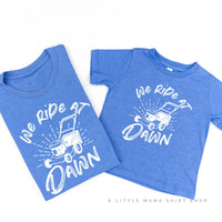 We Ride at Dawn - (Choose Your Mower) - Set of 2 Tee