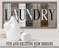 Laundry in Multi Pattern - Canvas