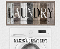 Laundry in Multi Pattern - Canvas