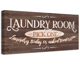 Laundry Pick One - Canvas