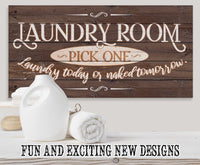 Laundry Pick One - Canvas