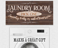 Laundry Pick One - Canvas