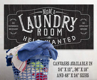 Laundry Room Help Wanted - Canvas