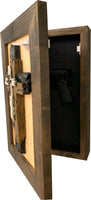 Three Layered Cross Decorative Wall-Mounted Secure Gun Cabinet