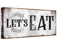 Let's Eat - Canvas