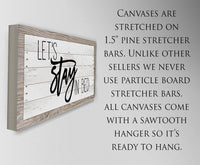 Let's Stay In Bed - Canvas