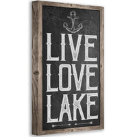 Live Love Lake - Canvas