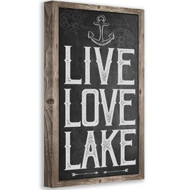 Live Love Lake - Canvas