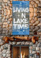 Living On Lake Time - Canvas