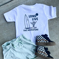 LONG LIVE THE ADVENTURE TEE - WHITE
