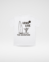 LONG LIVE THE ADVENTURE TEE - WHITE