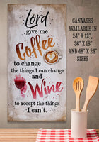 Lord,Give Me Coffee - Canvas