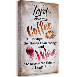 Lord,Give Me Coffee - Canvas