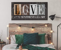 Love Is Not Only A Sentiment in Multi Pattern - Canvas
