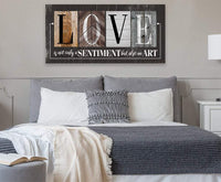 Love Is Not Only A Sentiment in Multi Pattern - Canvas