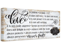 Love Is Patient - Canvas