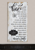 Love Is Patient - Vertical - Canvas