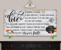 Love Is Patient - Canvas