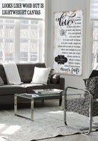 Love Is Patient - Vertical - Canvas