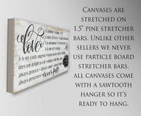 Love Is Patient - Canvas
